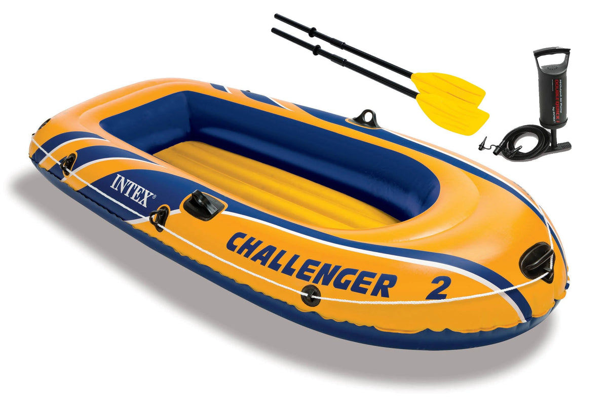 2 Inflatable Boat Set With Pump And Oars J7718