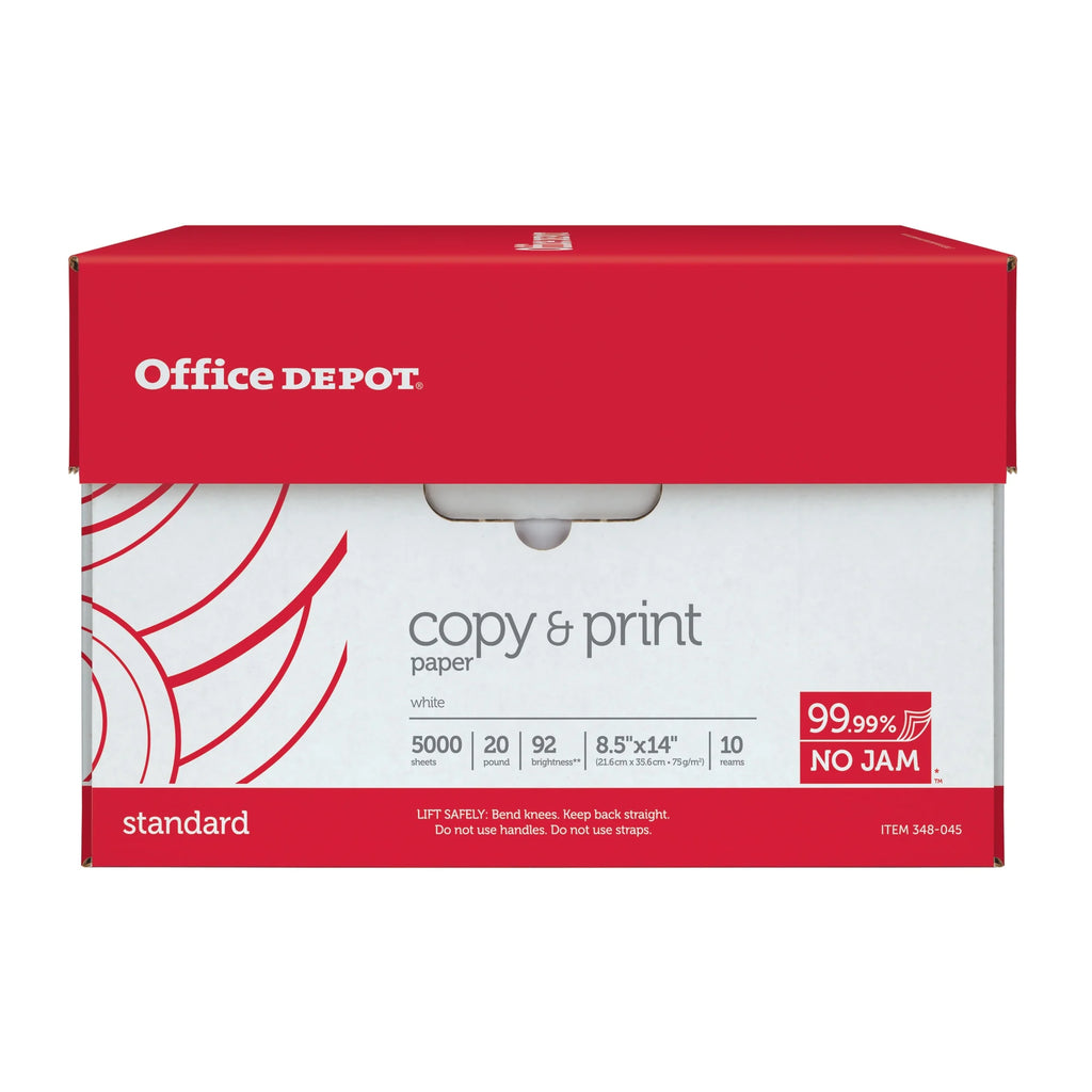 Legal Size 20 Lb Copy Paper, Case Of 10 Reams P9584