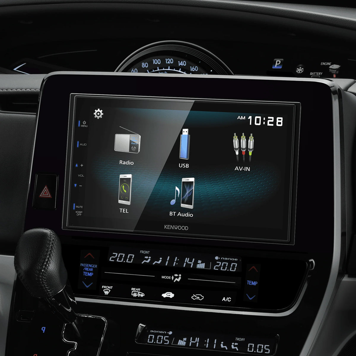 2-DIN Car Stereo with 6.8 Touchscreen and Bluetooth Z316