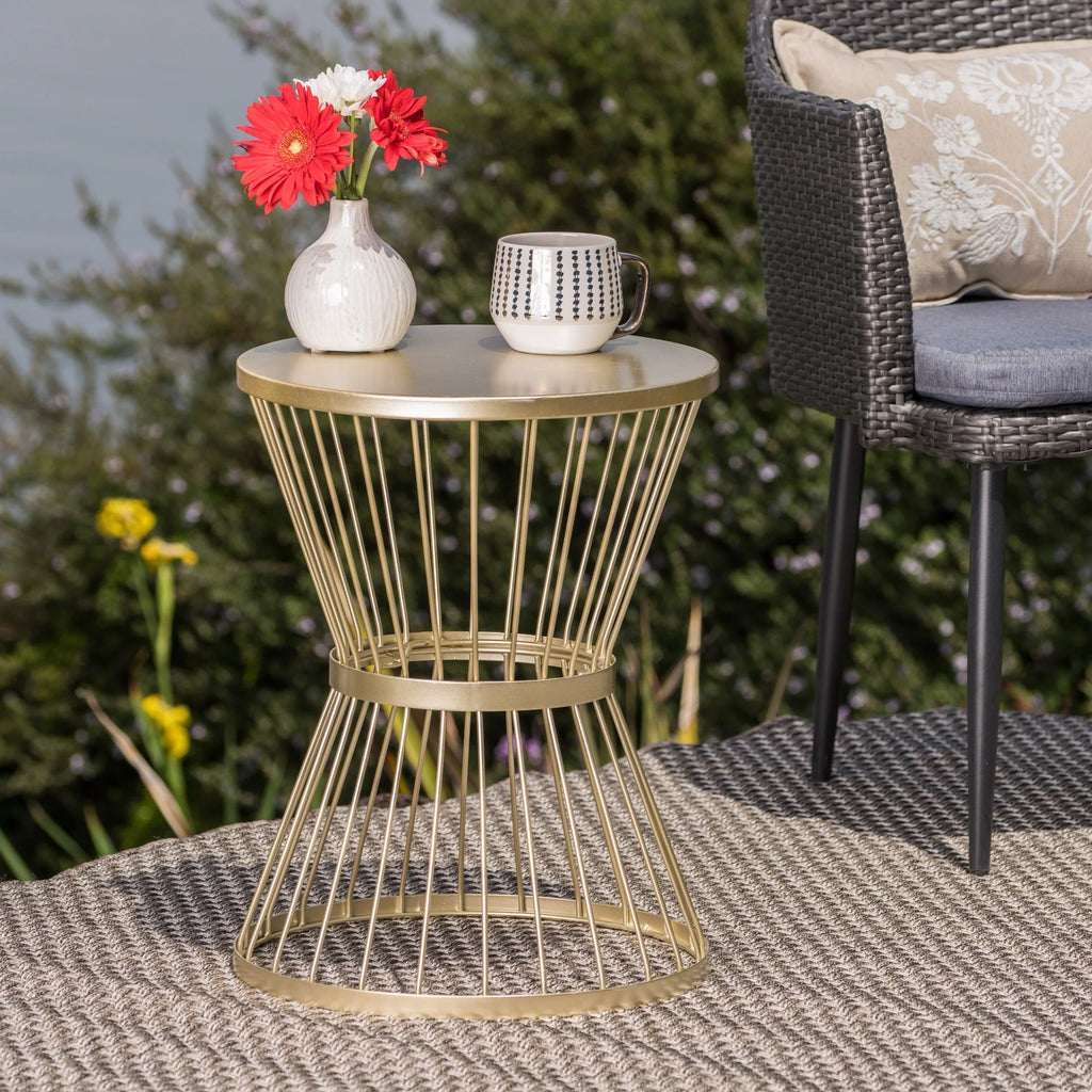 16 Inch Iron Side Table N334