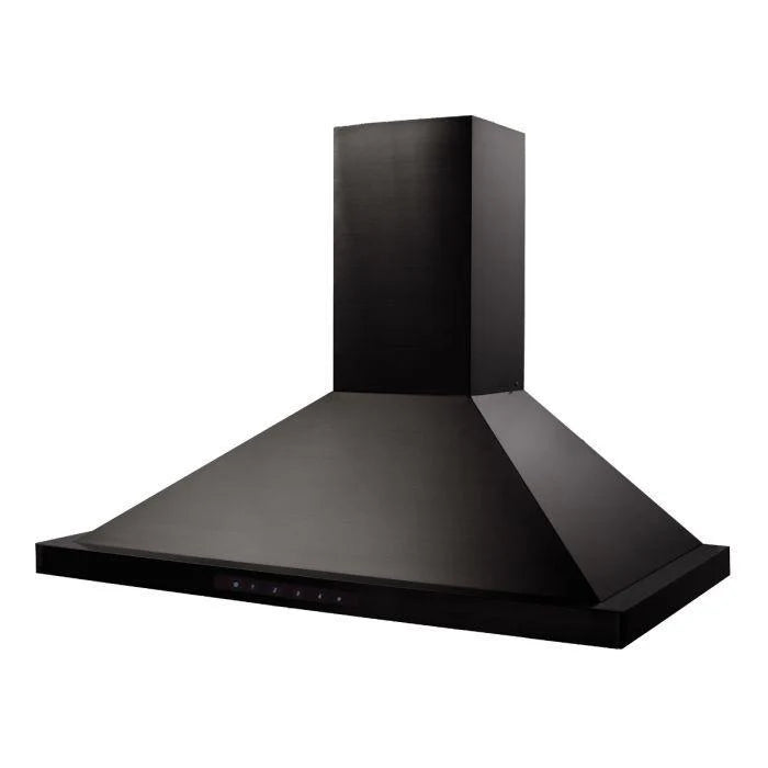 Black Stainless Steel Convertible Vent Wall Mount Range Hood N7504