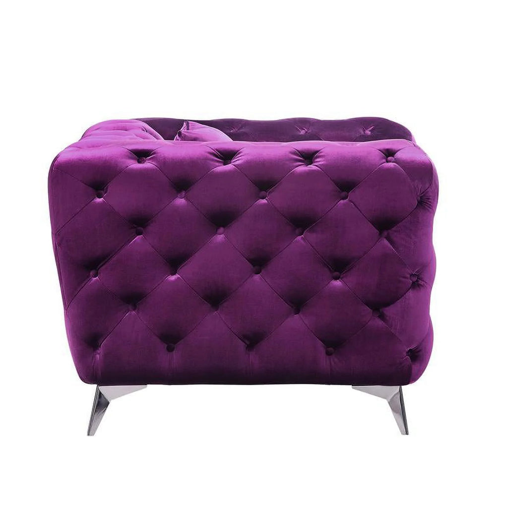 Purple Fabric Chair N334