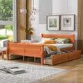 Queen Size Wood Platform Bed with 4 Drawers C9143