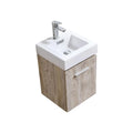 16 in. Wall Mount Wood Bathroom Vanity W22687