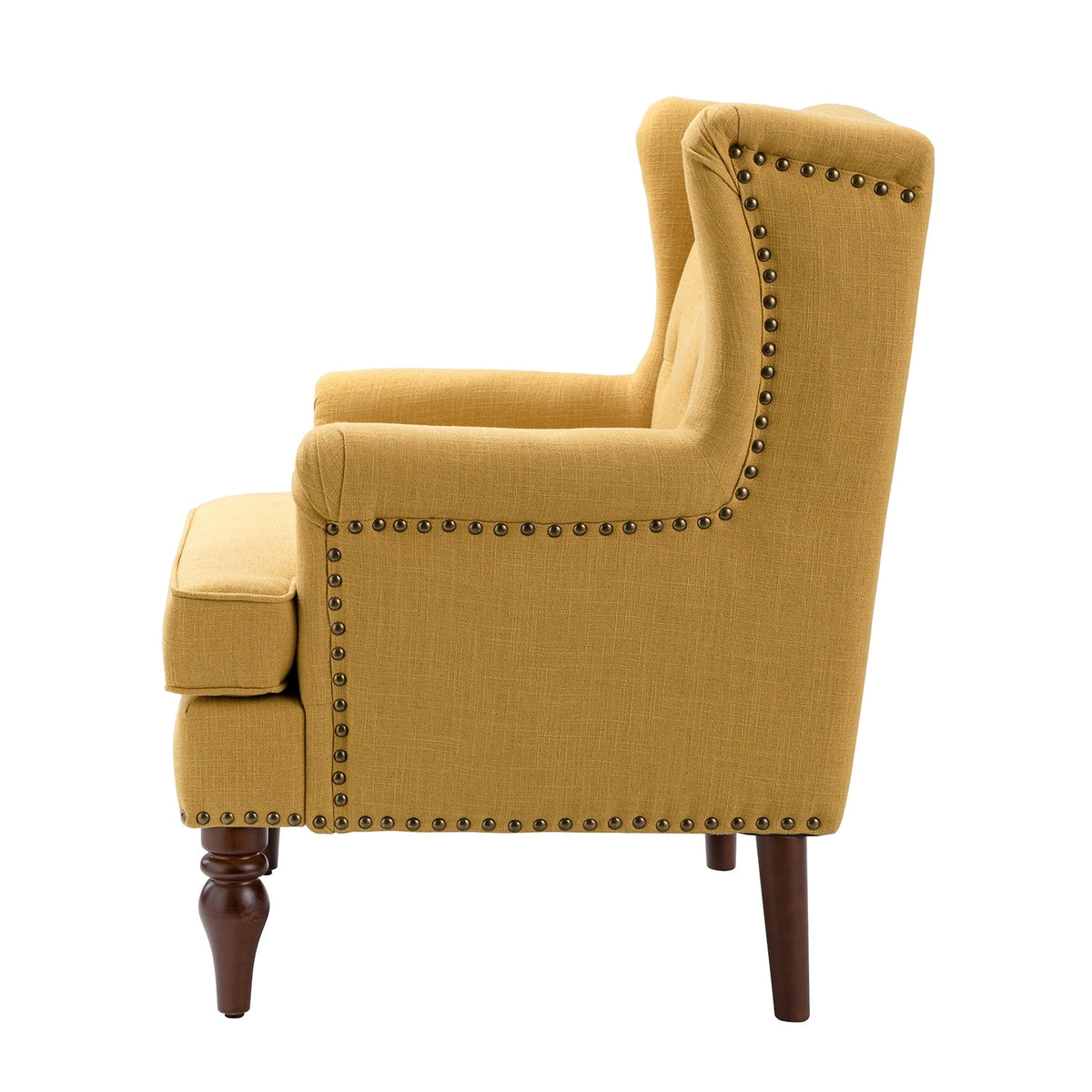 Transitional Armchair with Solid Wood Legs Set of 2 T6120